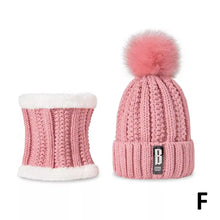 Load image into Gallery viewer, Winter Beanie Hats for Women with Thick Fleece Lined Scarf Set
