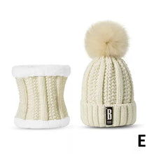 Load image into Gallery viewer, Winter Beanie Hats for Women with Thick Fleece Lined Scarf Set
